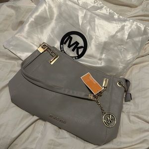 Gray Medium Micheal Kors Tote/Shoulder Bag